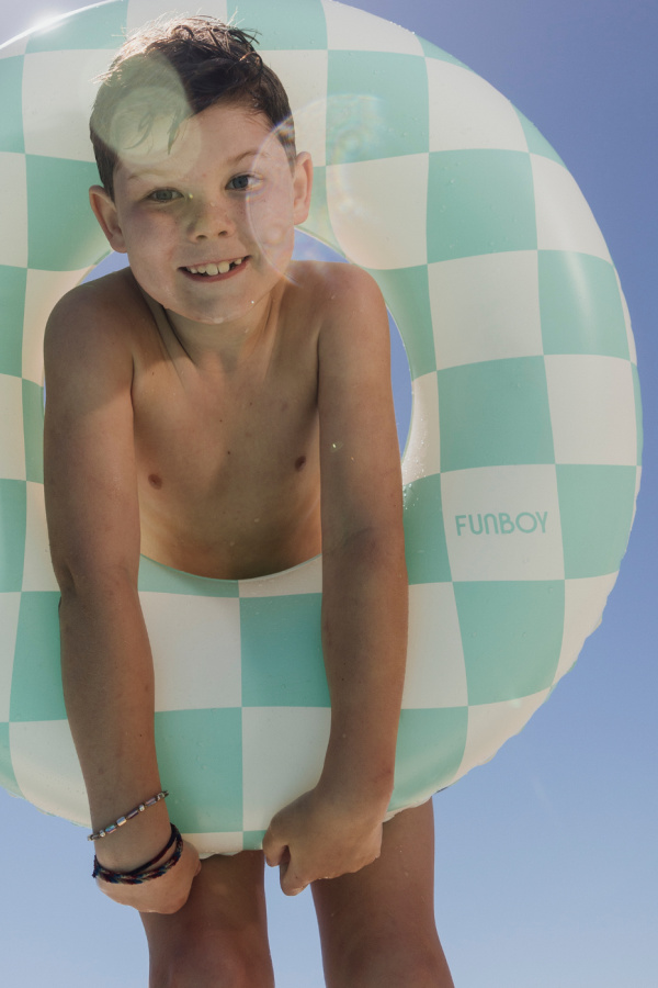 Sumer camp care package ideas: Fun water toys or just regular lawn toys for the bunk. This float from Funboy