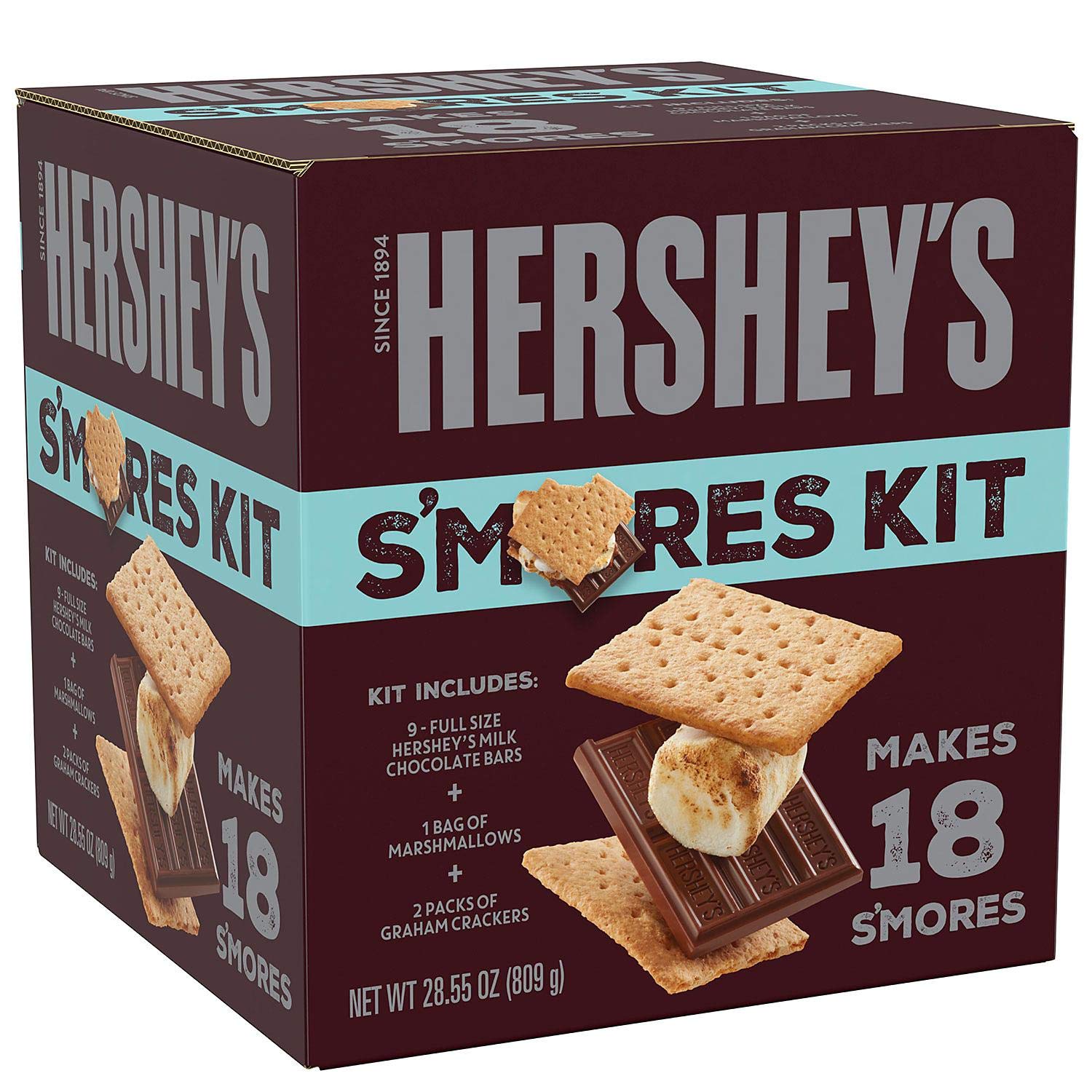 Summer camp care package ideas: S'mores kit from Hershey's, just add sticks!