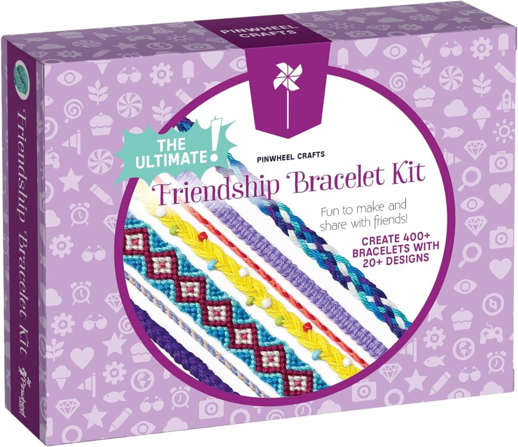 Pinwheel crafts friendship bracelet kit: Best summer camp care package gifts