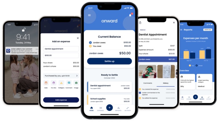 Onward app helps you manage childcare expenses with your ex and cut down on tough conversations