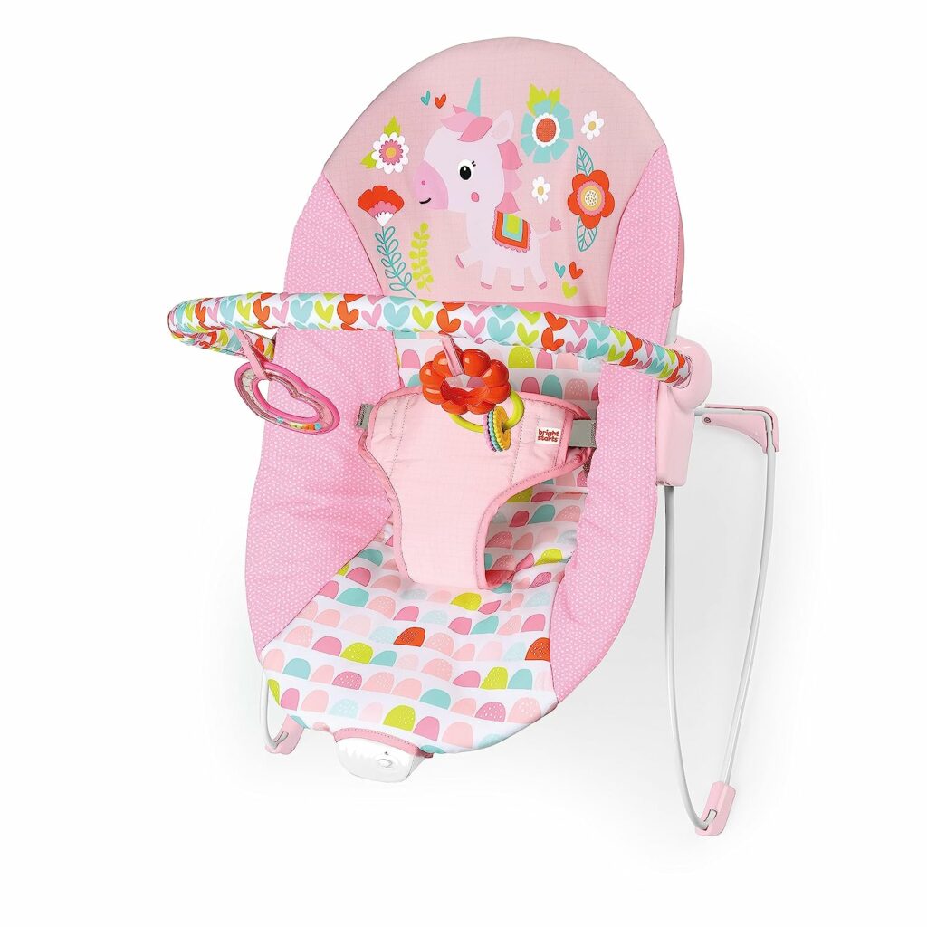 Bright Starts unicorn baby bouncer: Cool baby gifts under $30