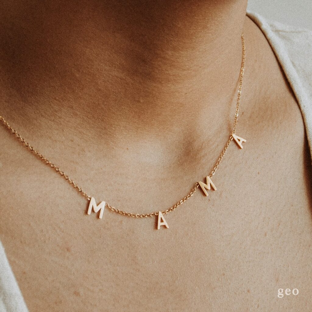 mama necklace by geo minimalist on Etsy - amazing price!