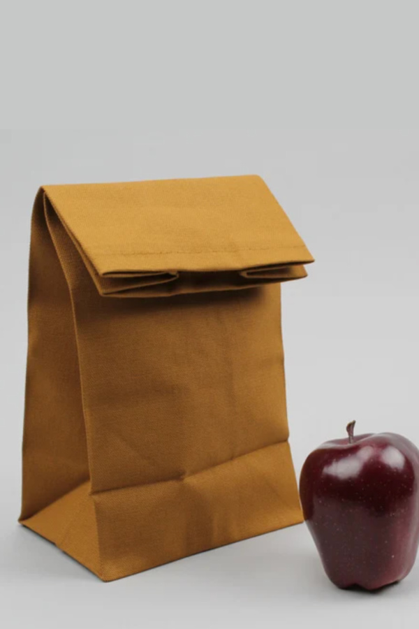 Cool Lunch bags for Teens: The Reusable Brown Bag in canvas from Italic Home on Etsy