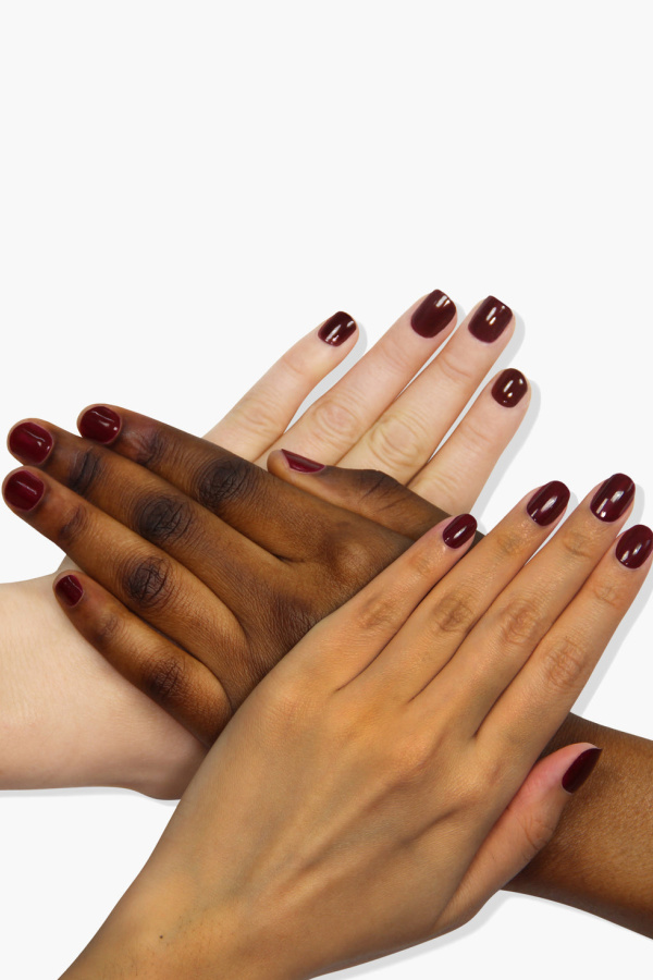 Fall nail trends: Elderberry from Londontown gives you flattering cordovan leather look on any skin tone 