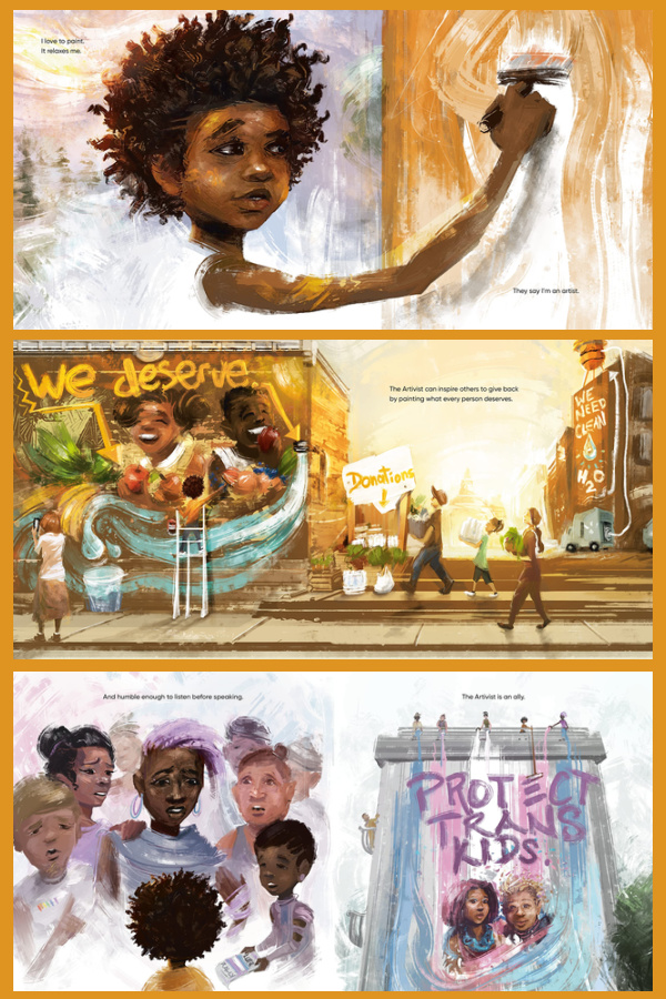 The Artivist: A beautiful new children's book by Nikkolas Smith about combining art + activism to make positive change