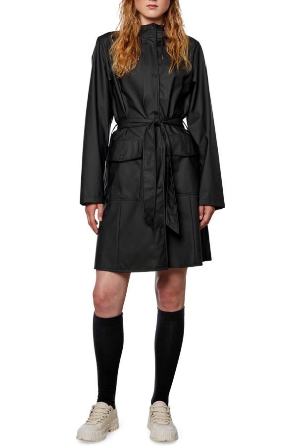 Stylish trench coats for fall: Curves makes this one that's waterproof and hits above-the knee