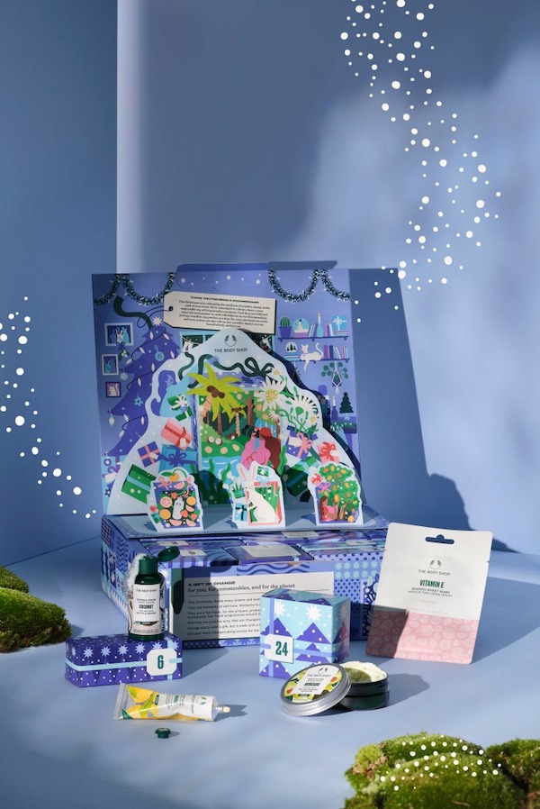 The Best 2023 Advent Calendars: The Body Shop offers three versions filled with pampering products.