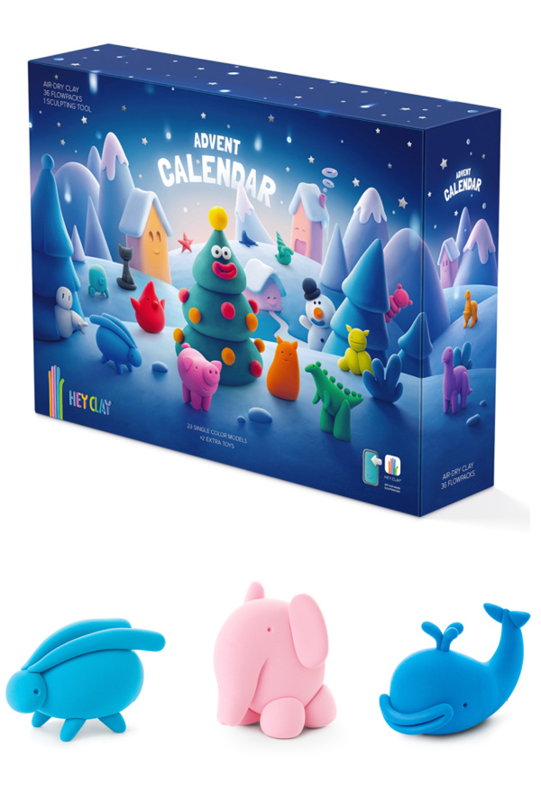 Best Advent Calendars for 2023: Get crafting with polymer clay in this Hey Clay Advent Calendar for kids. So cute!