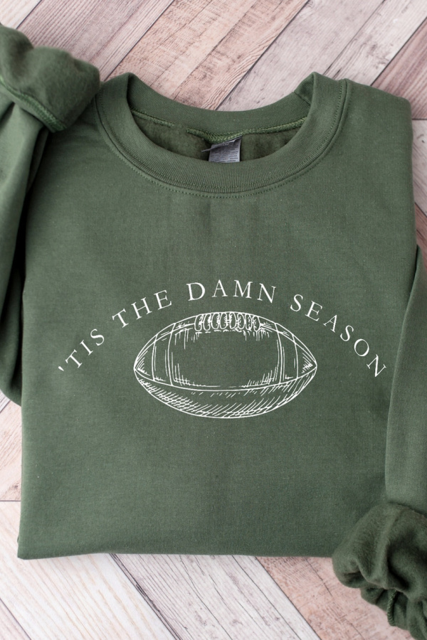 Football-themed sweatshirt for your favorite Taylor Swift + Travis Kelce fan | The best Taylor Swift gifts