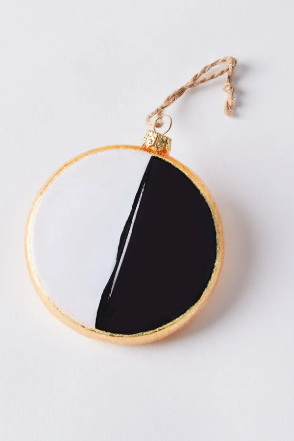 black and white cookie ornament for christmukkah! at food52 | Best holiday gifts under $15