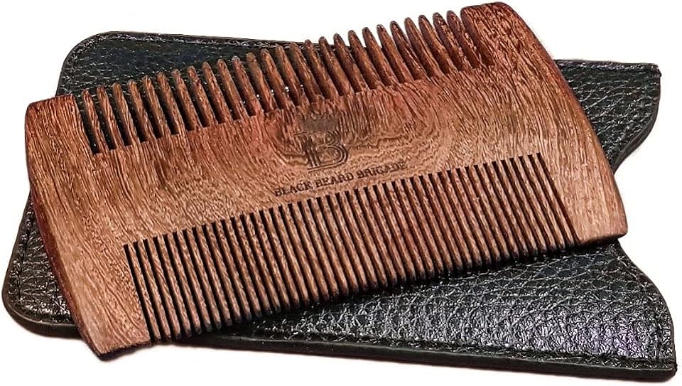 Gifts under $15 for adults: Black Beard Brigade beard comb for men