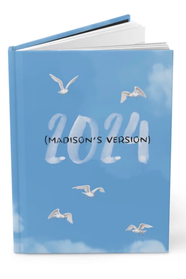 Personalized 2024 journal in the 1989-style makes a great Taylor Swift gift for teens