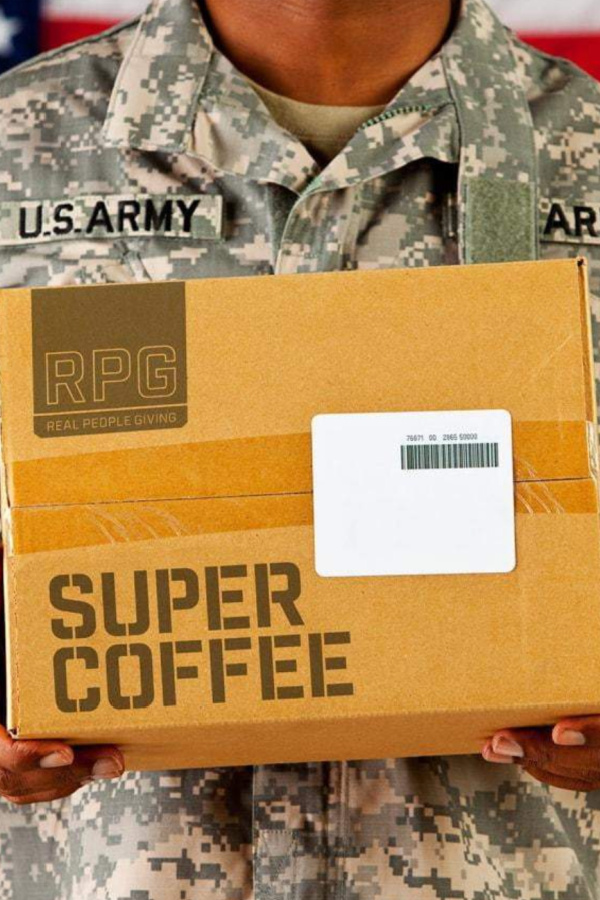 Gifts that give back:Send RPG Super Coffee to a troop member in the military