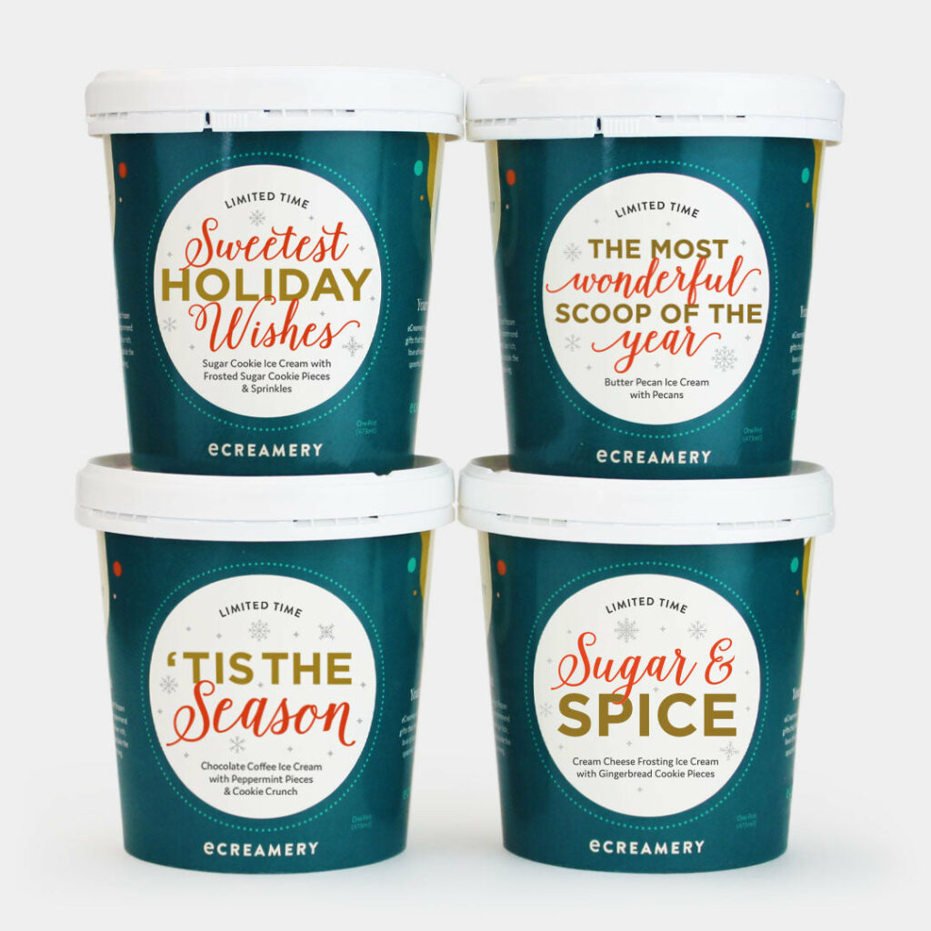 eCreamery Holiday Ice Creams Deliver for last-minute food gifts