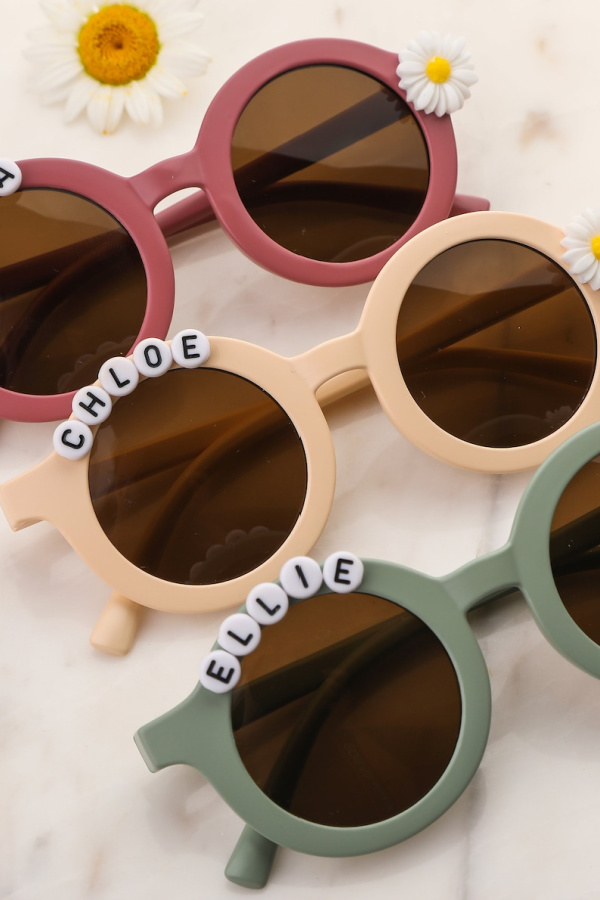 Personalized daisy sunglasses for kids on Etsy | cool gifts under $15