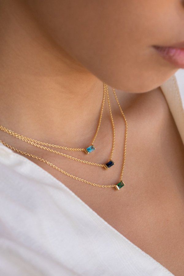 Tiny birthstone necklace: Best gifts for teens | Caitlyn Minimalist