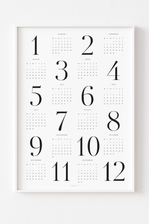 These gorgeous printable 2024 calendars modernize your wall in seconds