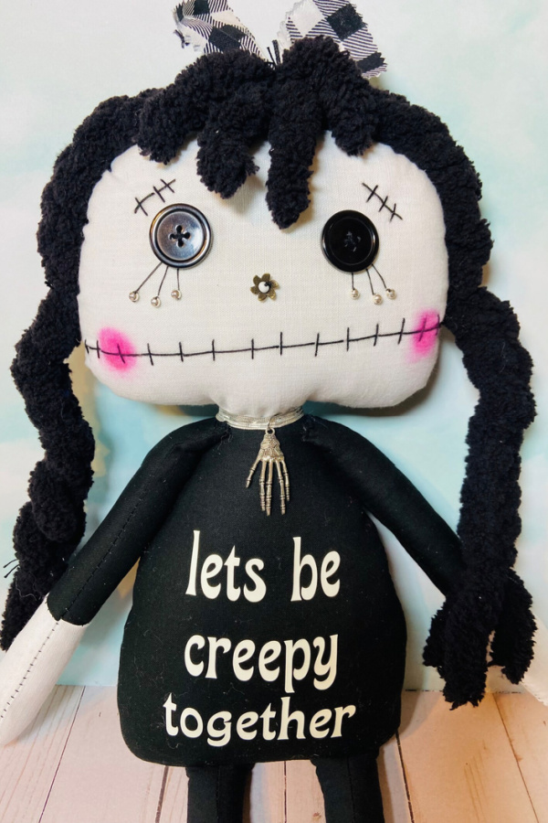 Anti-Valentine's Day gift for a teen or best friend: A pair of creepy handmade dolls from DDS Mascot Monsters