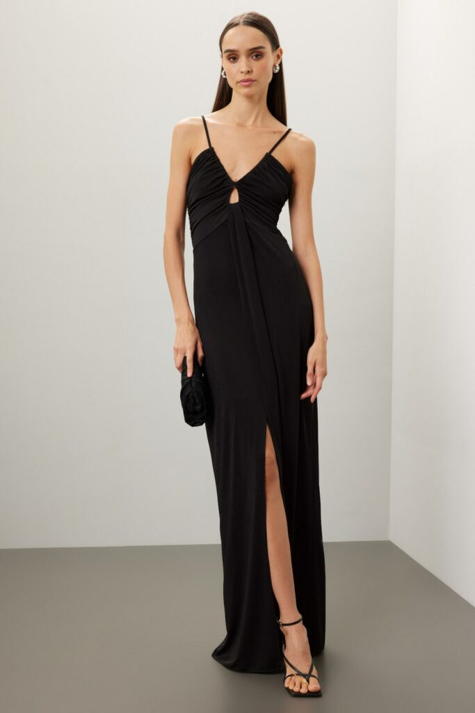 Comparing gown and prom dress rentals: Zac Posen Jersey Gown rents for $65 at Rent the Runway