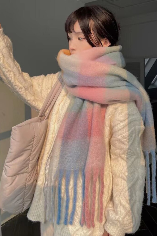 Mohair fringed scarf on Etsy: Like Acne Studios only for a lot less