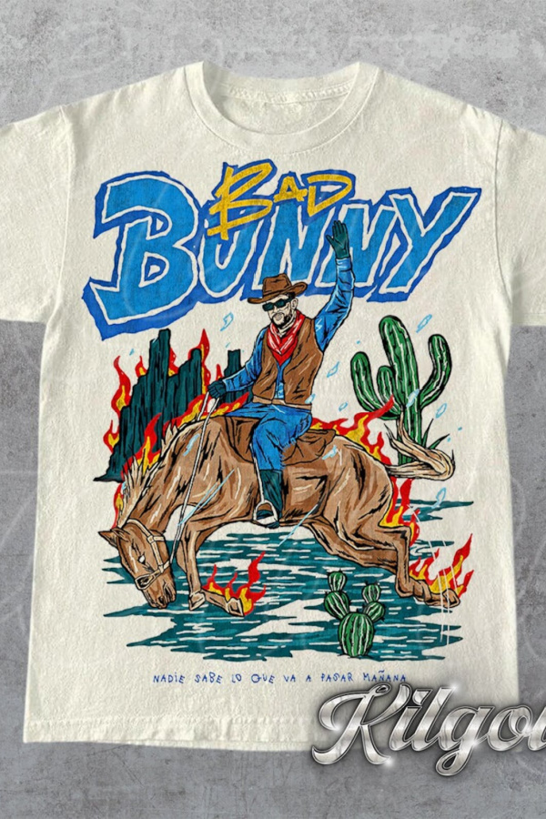 Bad Bunny Vintage-Style Shirt: Creative Easter Basket Gift for Teens