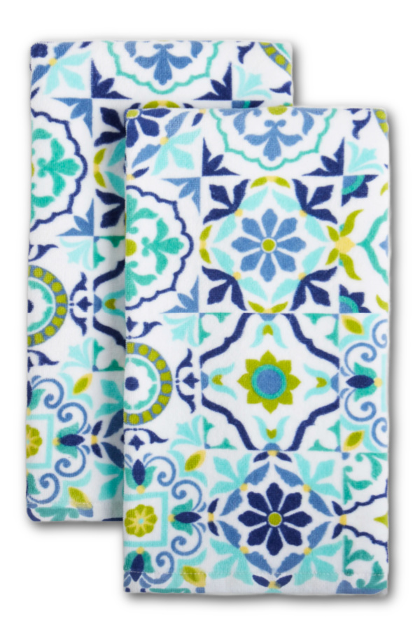 Fiesta Dish Towels - old tile pattern