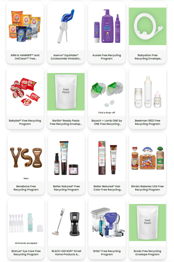 Free brand recycling programs: See all 137 popular brands and how they work at Terracycle