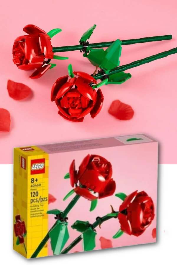 LEGO rose building kit: Easter basket gifts for teens and tweens