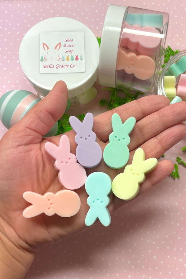 Peeps shaped bunny hand soaps: Easter gifts for teens