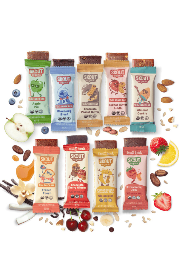 Skout Organic plant-based snack bars for kids are absolutely delicious