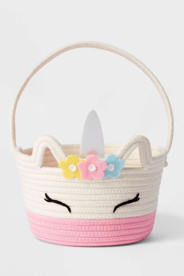 Unicorn Easter basket for teens and tweens