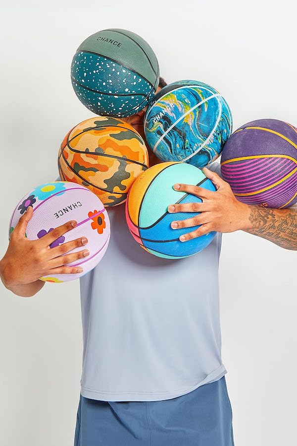 Chance premium basketballs in amazing colors make fantastic birthday gifts for 8 year olds | Cool Mom Picks birthday gift guide