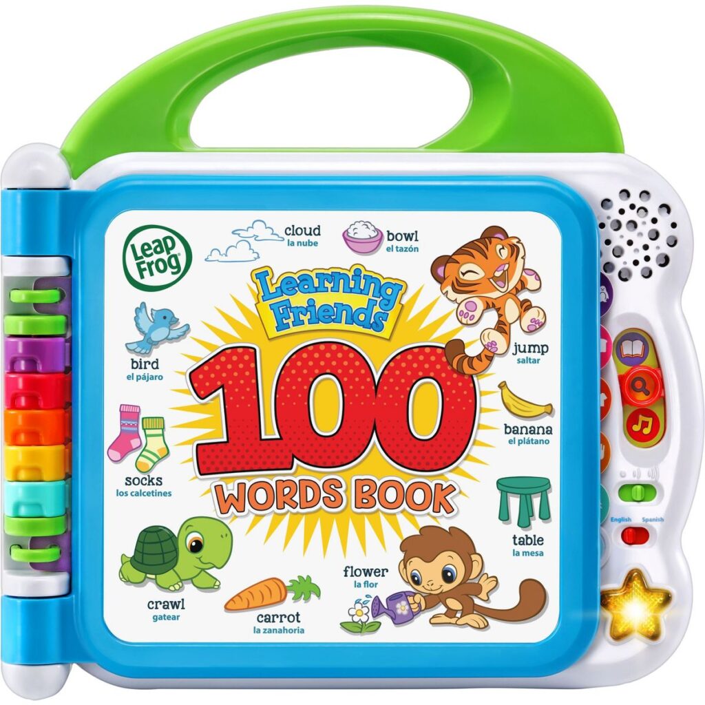 Leapfrog Learning Friends 100 Word Bilingual Learning Book | Best Gifts for 2 Year Olds