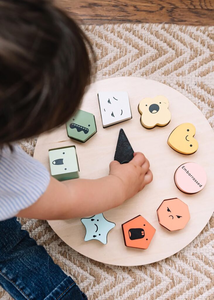 Shapes of Emotions teaches kids colors, matching, sight words, and above all, how to identify and community emotions for social-emotional learning