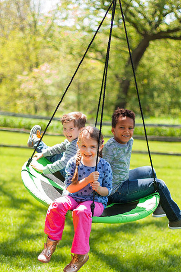 Cool outdoor toys for kids: The Swingaring Circular Tree Swing from Fat Brain Toys