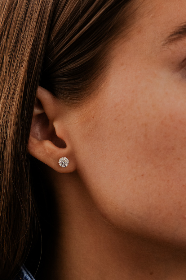 Symbolic jewelry gifts for grads: dana Rebecca Designs diamond studs