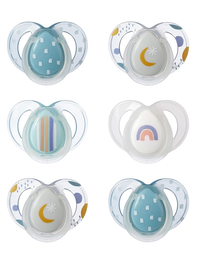Glow in the dark nighttime pacifiers from Tommee Tippee | Best baby shower gifts under $15