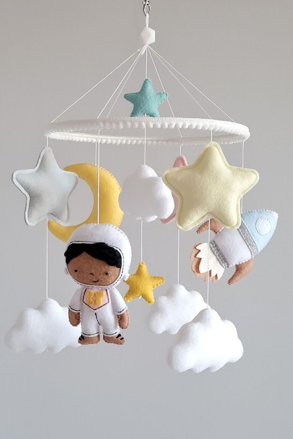 Handmade space nursery mobile: Best baby gifts under $150