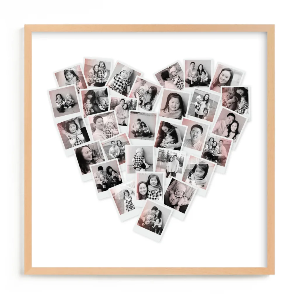 Heart-Shaped Photo Collage Art on Minted: Gifts for Mom Heart-Shaped Photo Collage Art on Minted: Gifts for Mom