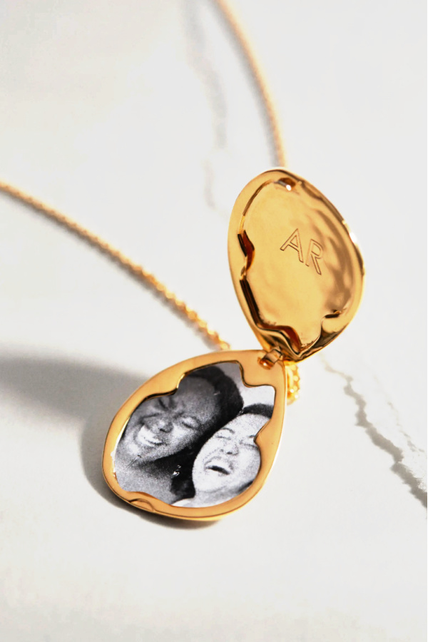 Symbolic jewelry gifts for grads: A keepsake locket from Monica Vinander to represent family forever