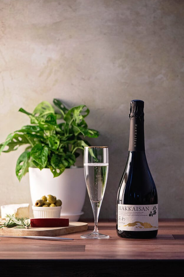 Foodie gifts for dad on sale: Hakkaisan AWA Clear Sparkling Sake made as a Champagne alternative for the Tokyo Summer Olympics 