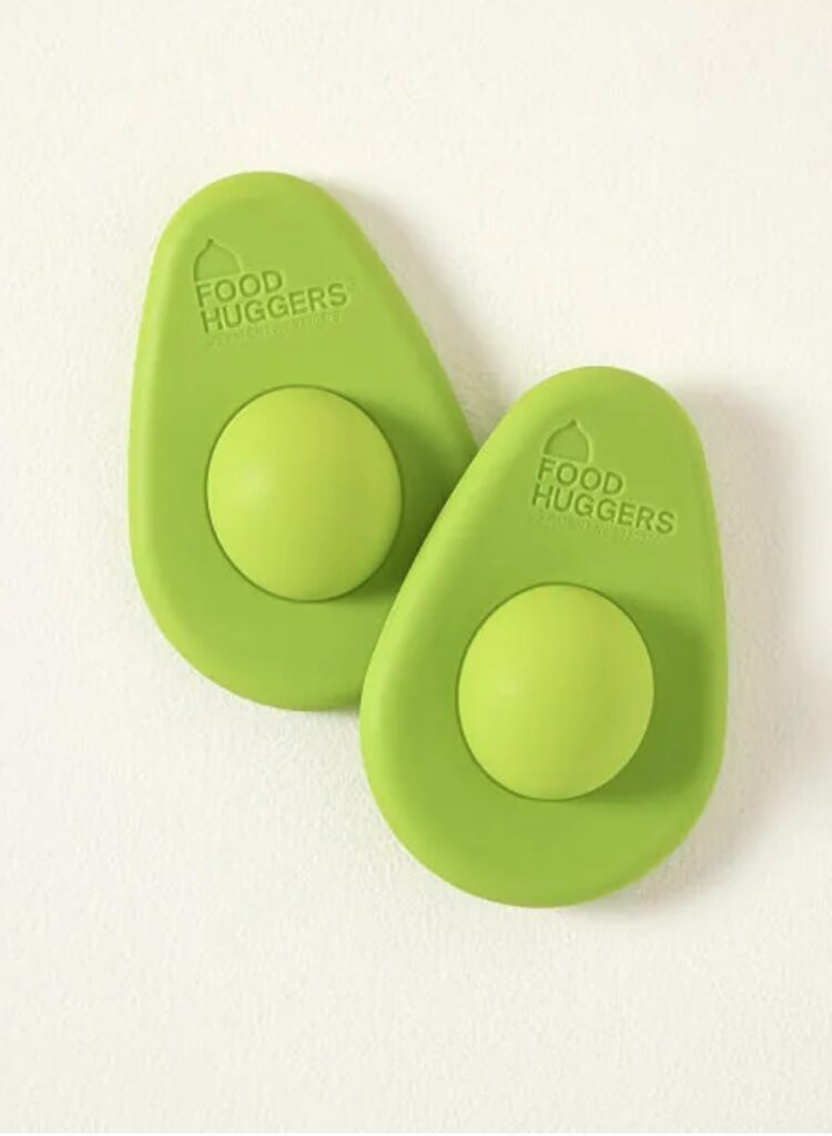 Set of 2 avocado huggers preserves avocados! On sale at Uncommon Goods