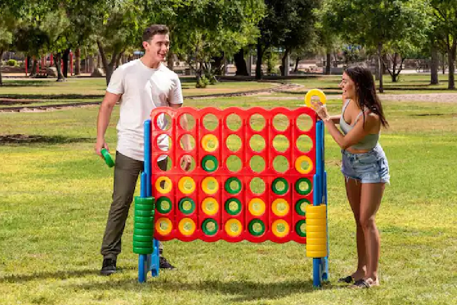 This giant Connect Four game that’s taken over suburban lawns this summer is on sale