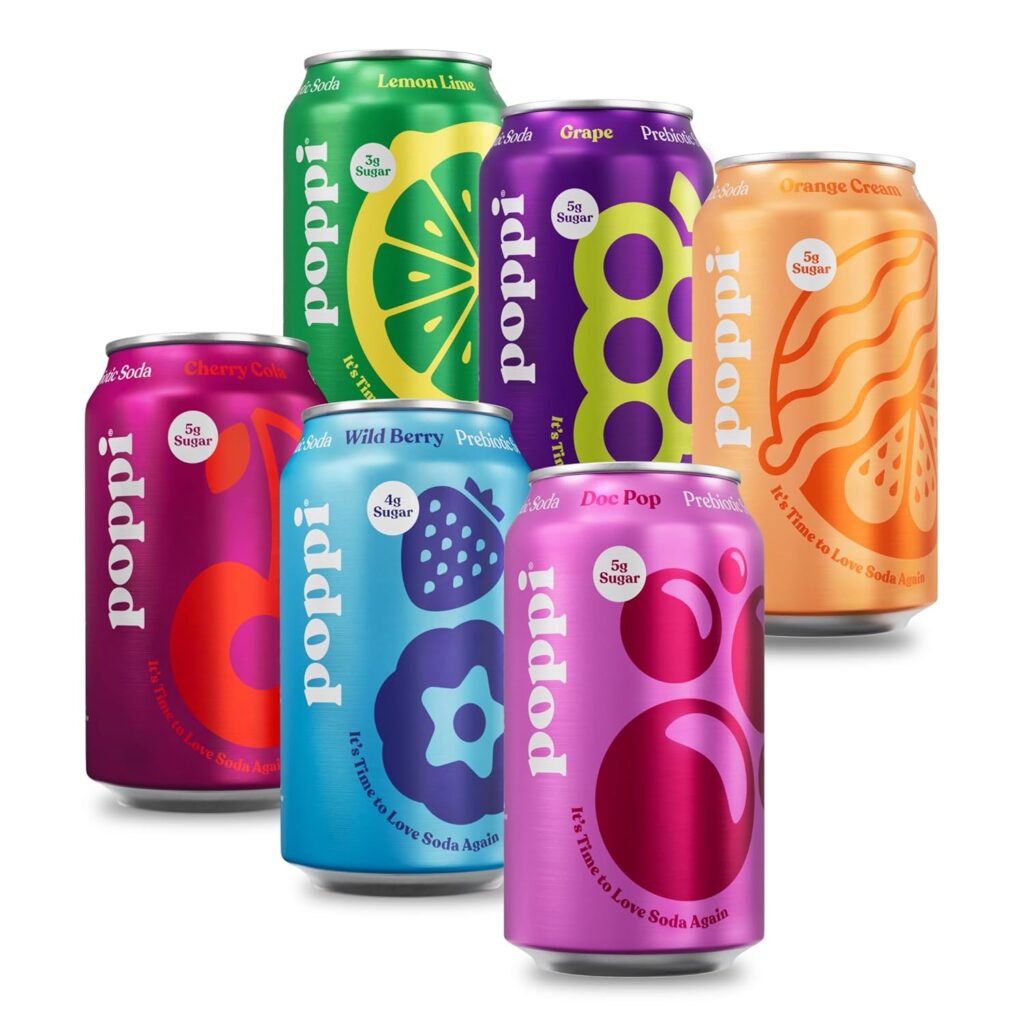 Poppi Prebiotic Sodas 33% off on Prime Day