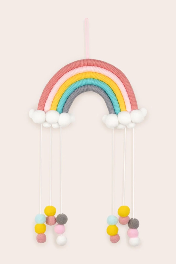 Hanging rainbow wall decor for baby nursery : Best baby shower gifts under $15