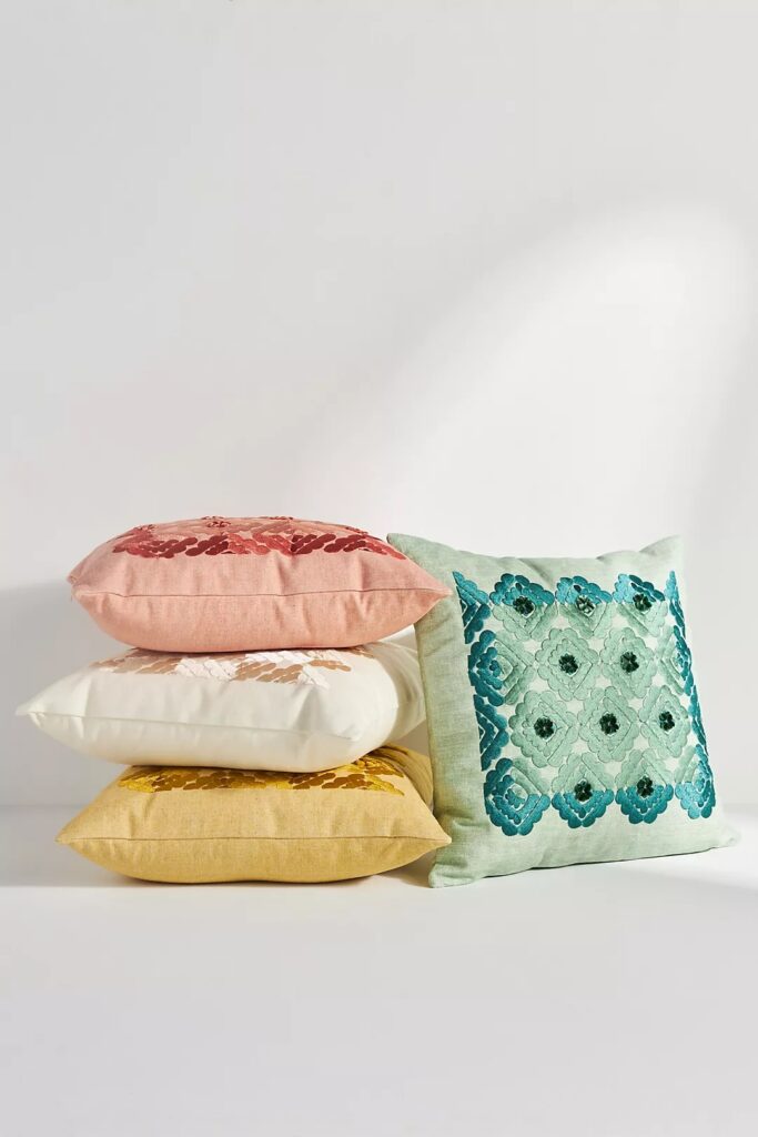 Anthropologie sale picks: The Layla pillow freshens up your living space for a steal!