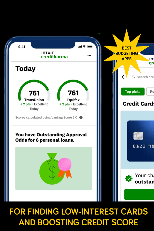 10 best budgeting apps: Kredit Karma for improving credit scores and finding best low-interest cards