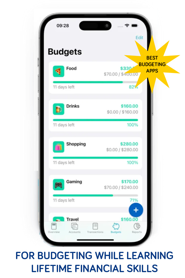 10 best budgeting apps: MyCoach My Money Planner app for budgeting while learning lifetime financial skills