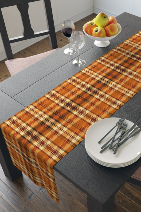 Get your home fall-ready with these Etsy picks under $50: Plaid table runner