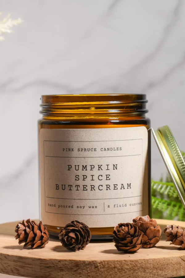 Get your home fall-ready with these Etsy picks under $50: Pine Spruce's handmade scented candles in outrageous scents